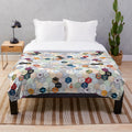 Plush blanket with small hex pattern design, perfect for R programming and data science enthusiasts.