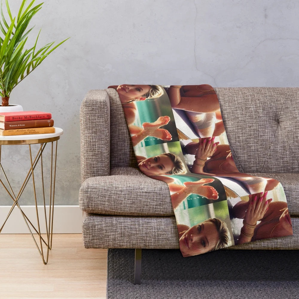 Hilary Duff inspired plush blanket