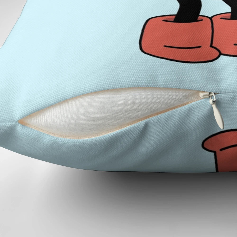 Soft plush pillow featuring the deer-fox character Twig from the Hilda animated series