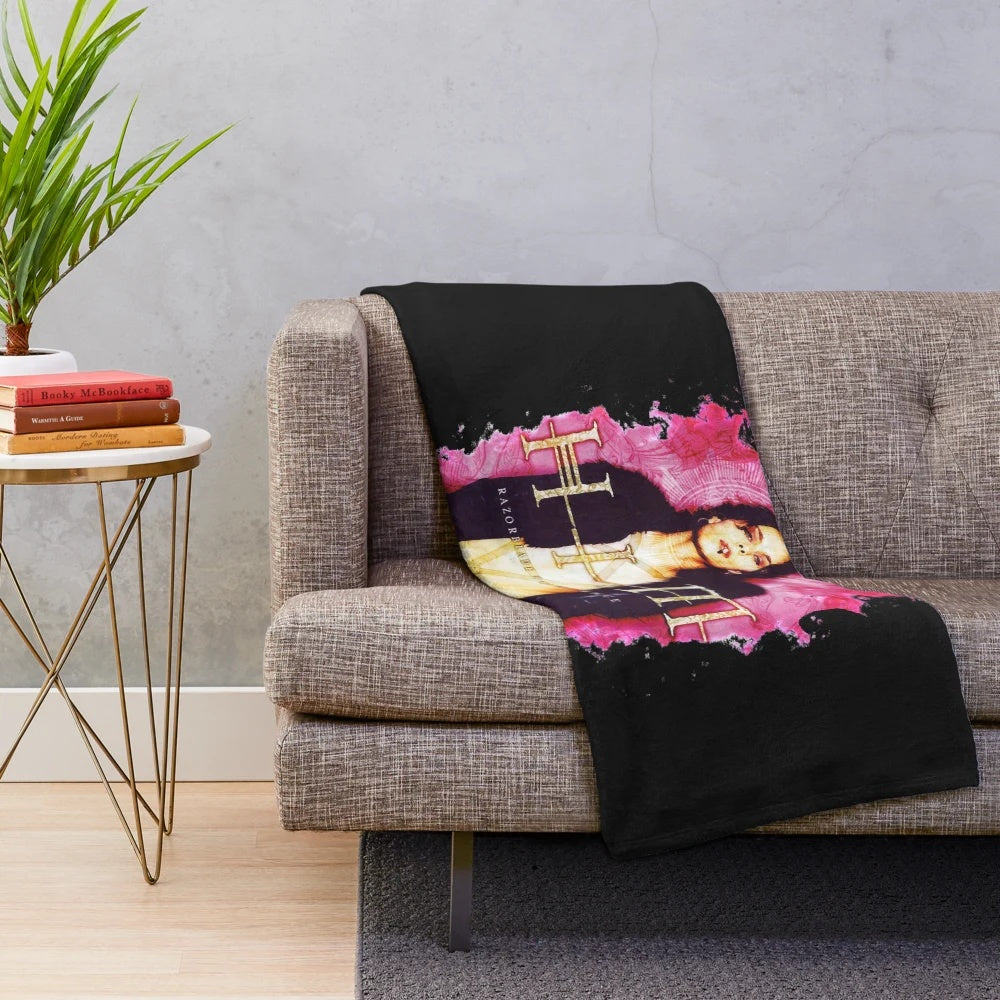 Soft and plush Him band themed blanket