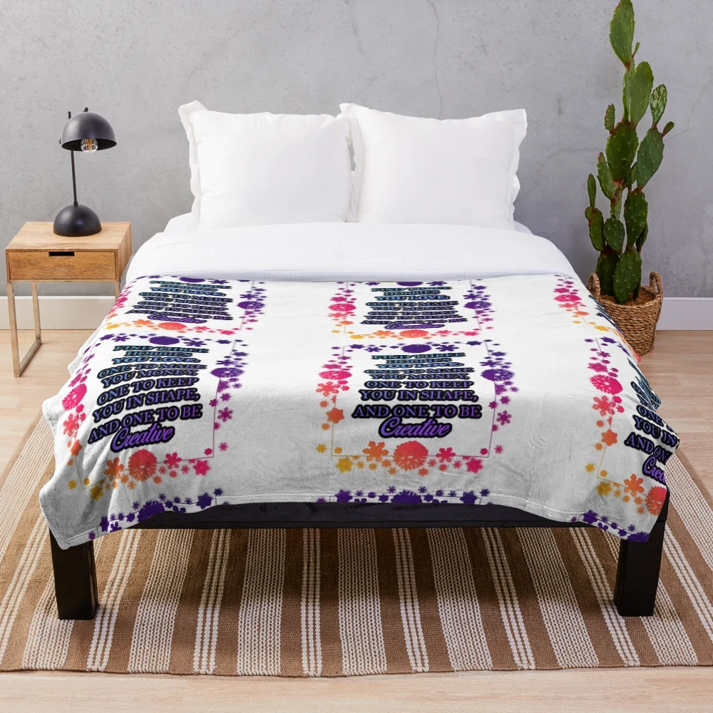 Cozy plush blanket for hobbies and leisure activities