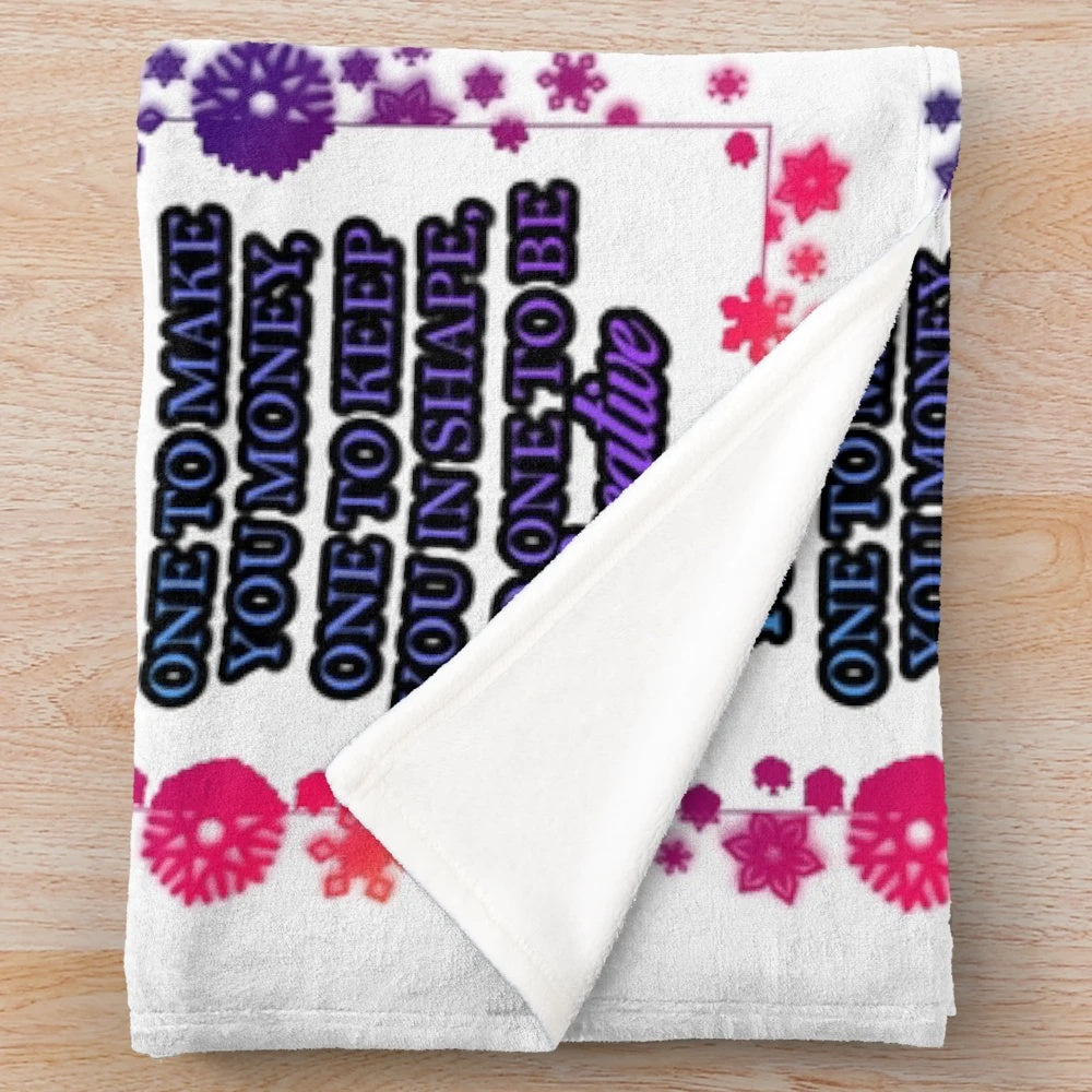 Cozy plush blanket for hobbies and leisure activities