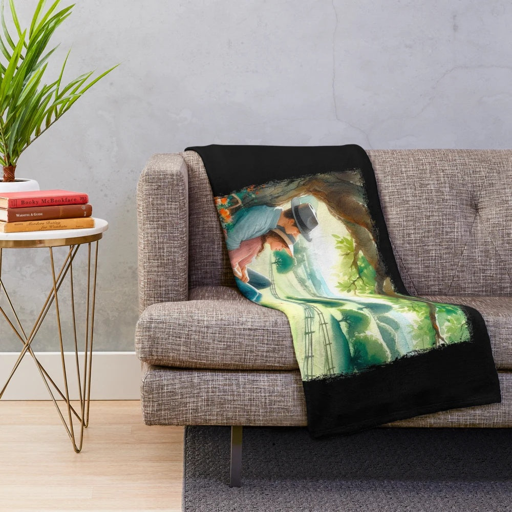 Hobbies Plush Blanket featuring a variety of hobby-themed designs
