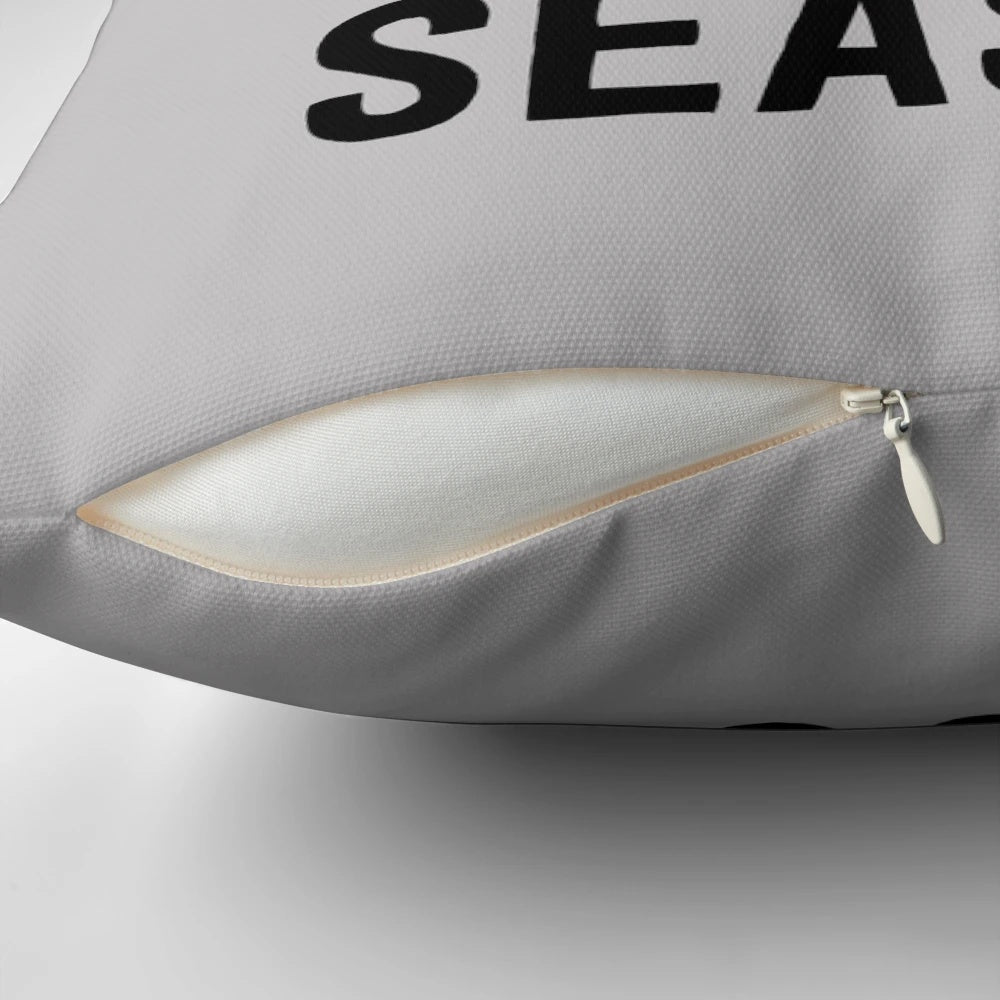 A cozy pillow featuring a hockey theme, ideal for hockey fans and sports enthusiasts.