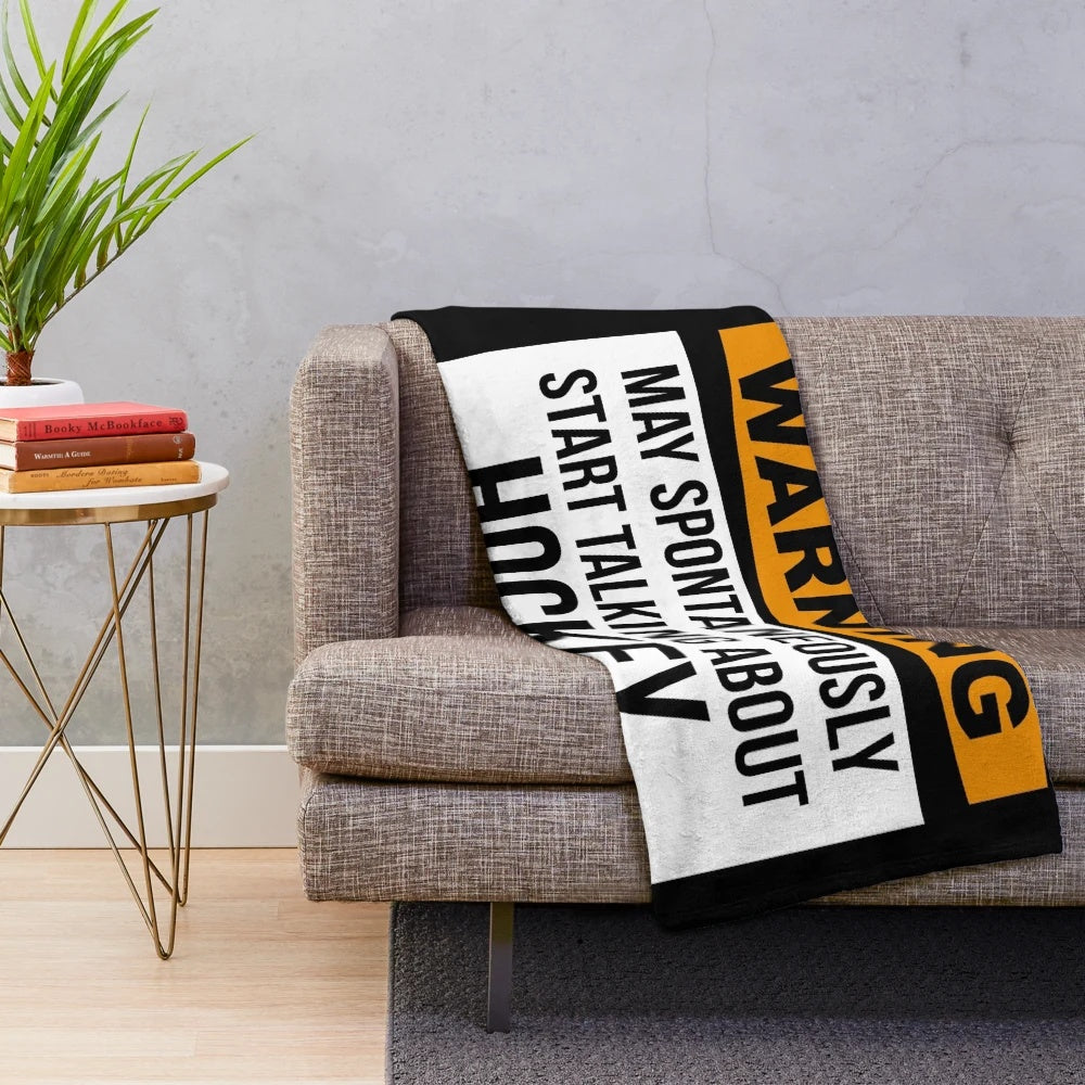 Hockey Plush Blanket for Sports Fans