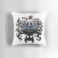 "Hollow Knight" inspired throw pillow featuring dark fantasy aesthetic