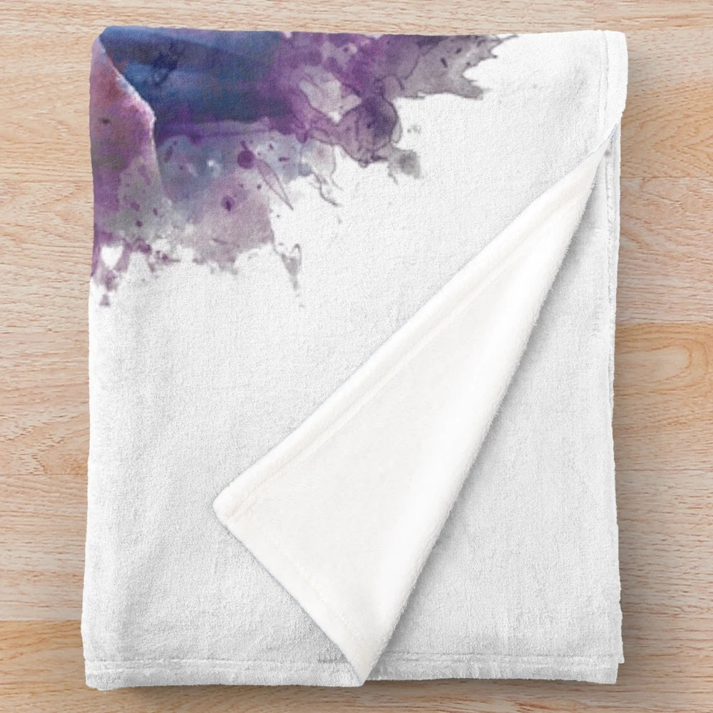 Hollow Knight inspired plush blanket featuring the game's iconic characters
