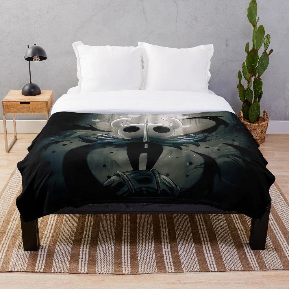 Hollow Knight inspired plush blanket