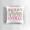 "Merry Christmas Ya Filthy Animal" Home Alone inspired decorative pillow