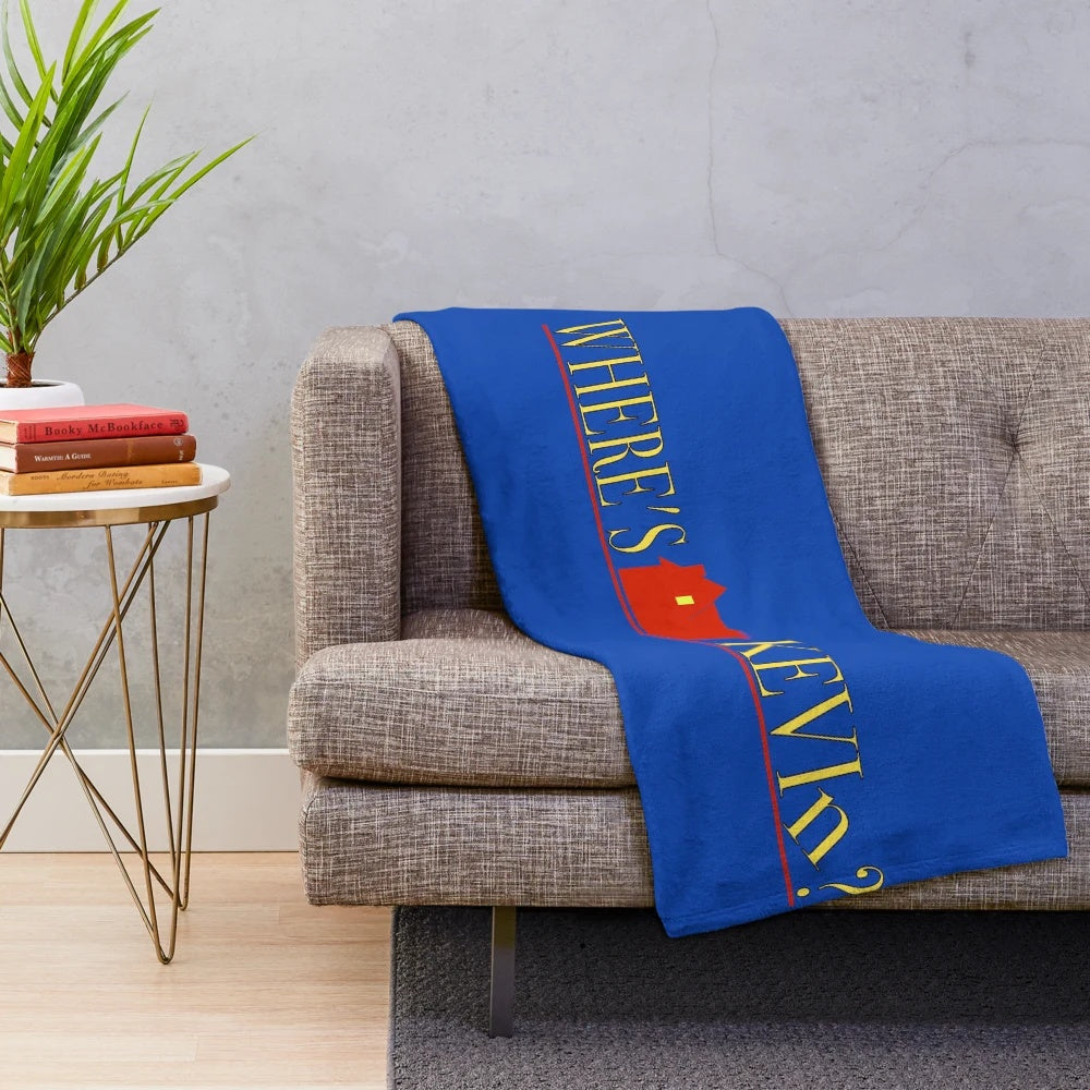 Plush blanket featuring characters from the classic Christmas movie Home Alone