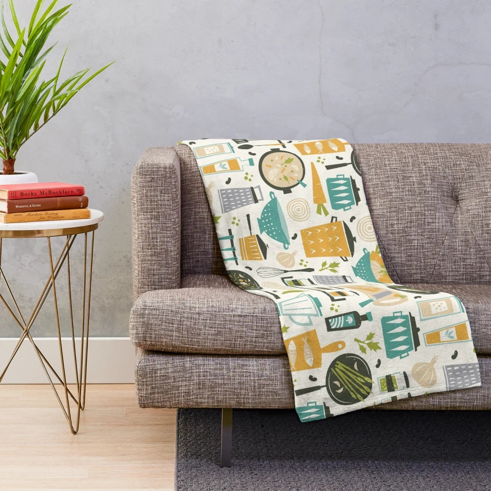 Plush blanket for home chefs and cooking enthusiasts