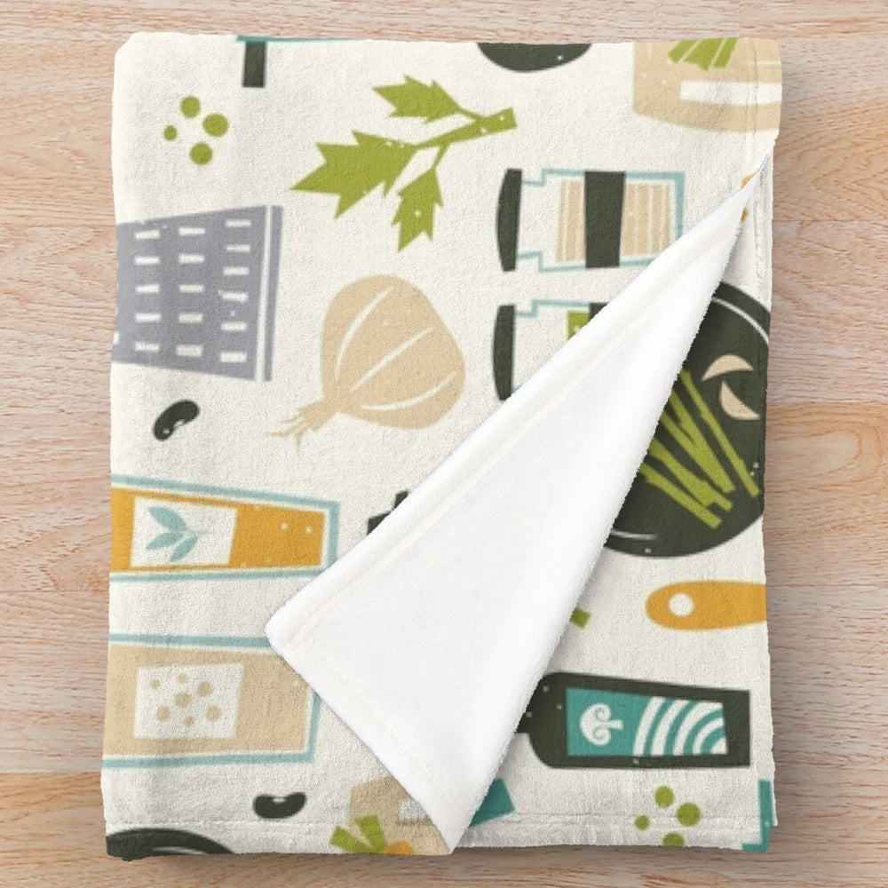 Plush blanket for home chefs and cooking enthusiasts