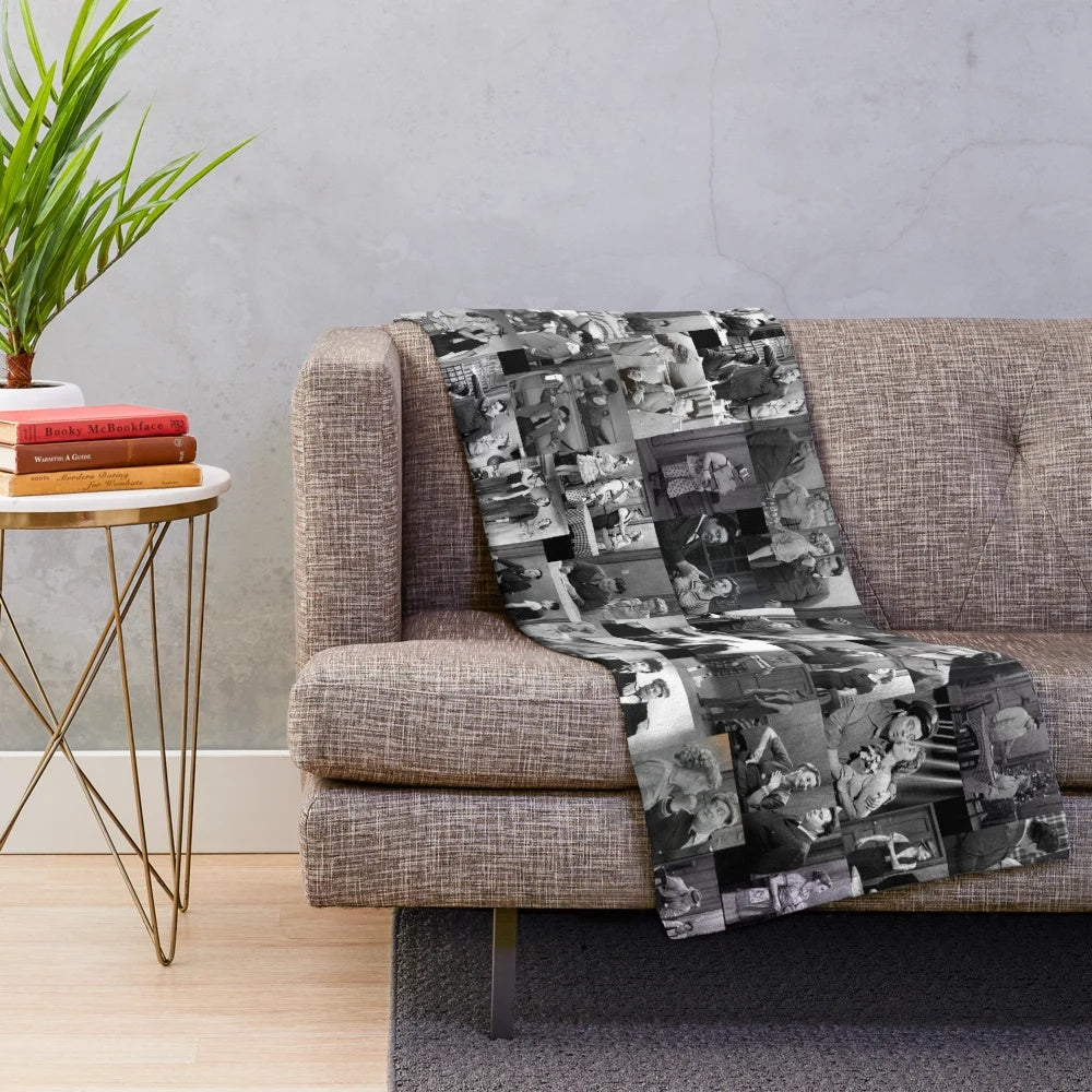 Honeymooners-inspired plush blanket featuring vintage comedy TV show characters