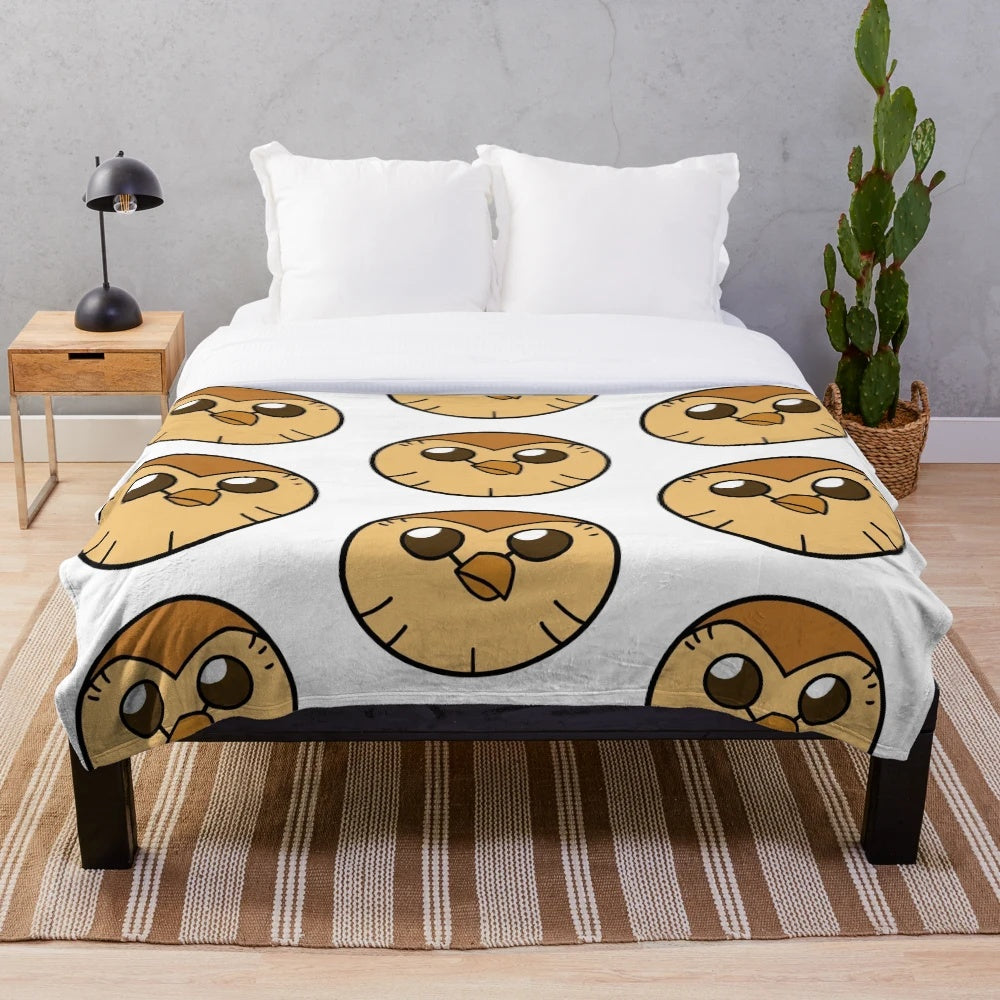Hooty the Owl Plush Blanket from The Owl House Cartoon