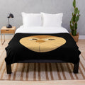 Hooty the Owl from The Owl House cartoon featured on a soft, fluffy plush blanket