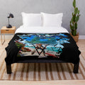 Horizon Forbidden West plush blanket featuring the protagonist Aloy