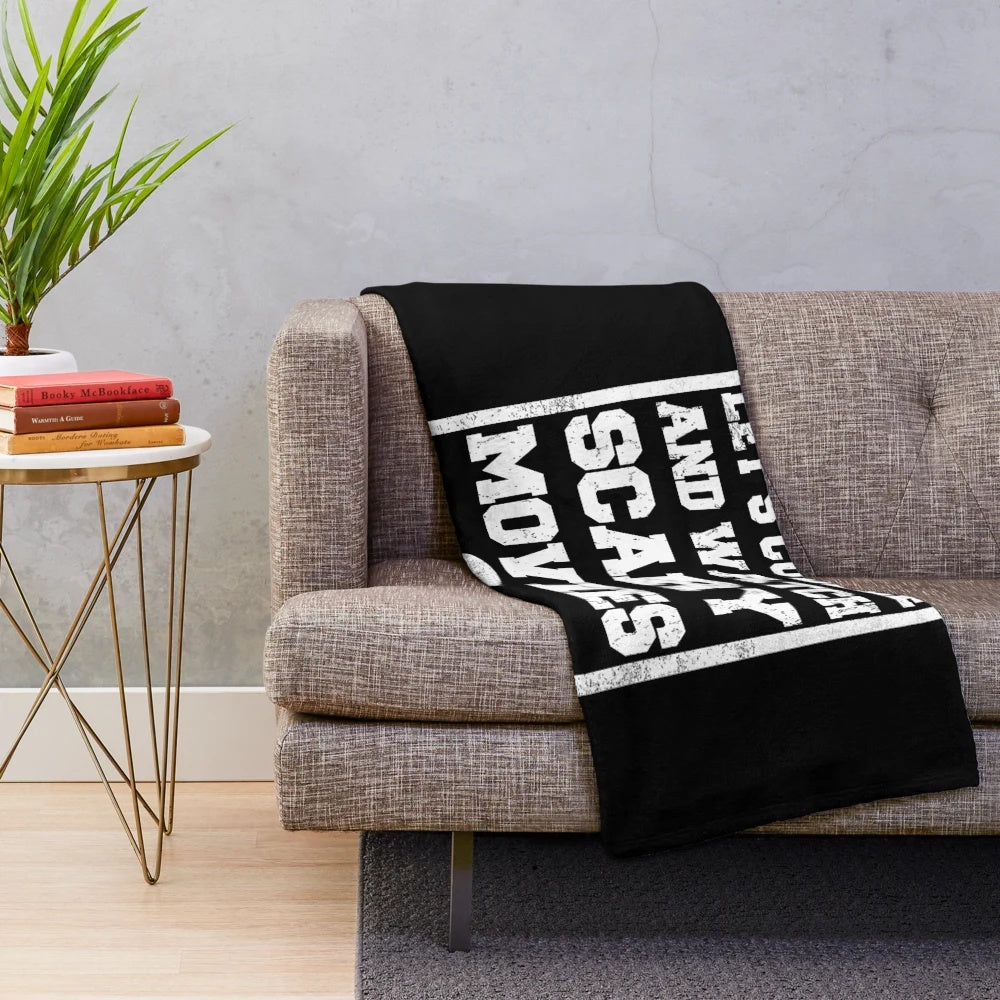 Plush horror-themed blanket for cozy movie nights