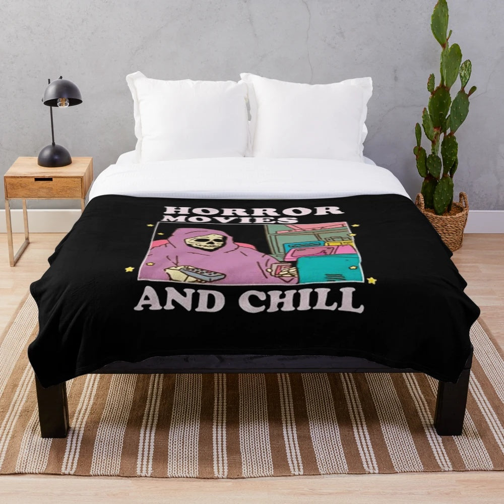 Plush Horror Movie Themed Blanket