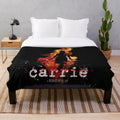 Plush blanket with horror movie theme