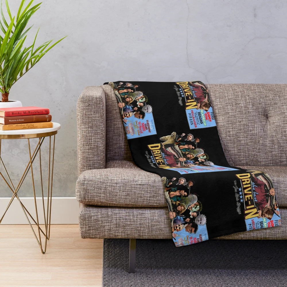 Joe Bob Briggs inspired horror plush blanket
