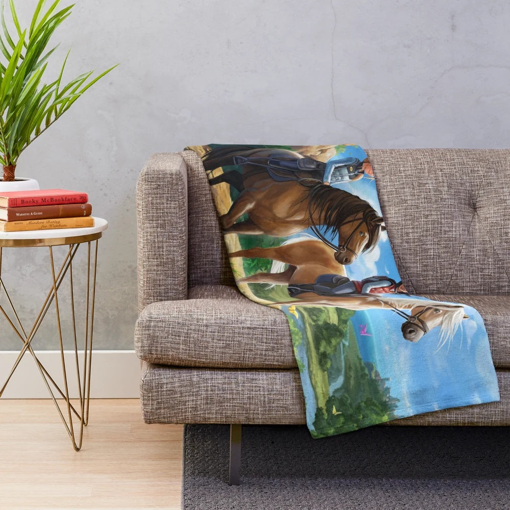 Soft and cuddly horse plush blanket inspired by the Star Stable online game