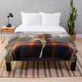 Plush horse print blanket for a cozy and comfortable home
