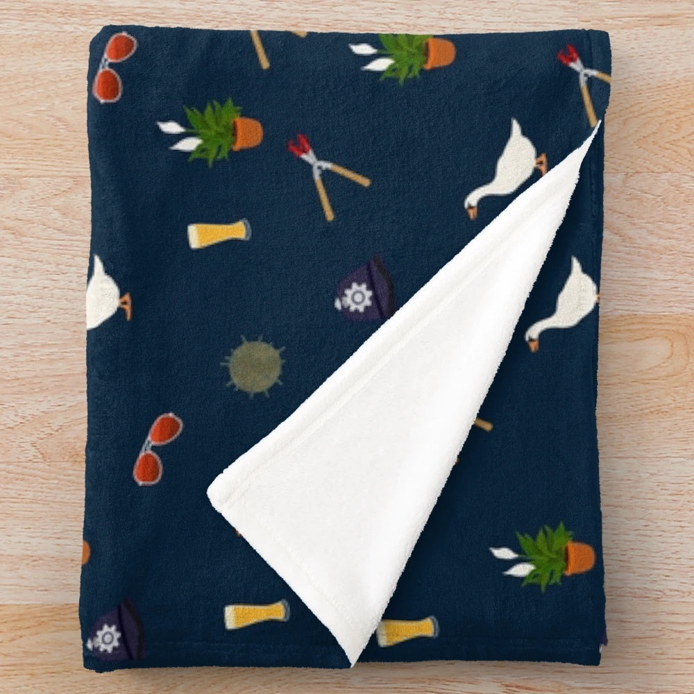 Hot Fuzz-inspired plush blanket with the iconic Cornetto trilogy design
