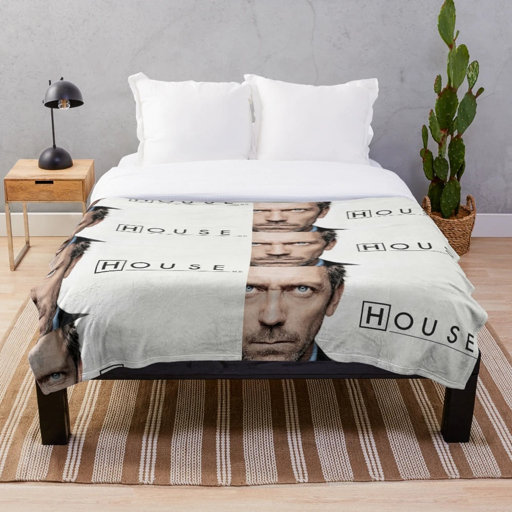 House MD Plush Blanket with Medical Design