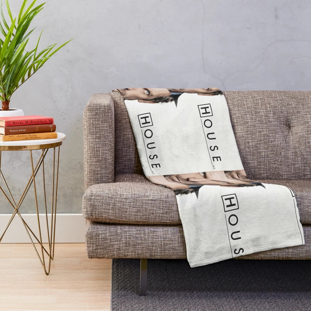 House MD Plush Blanket with Medical Design