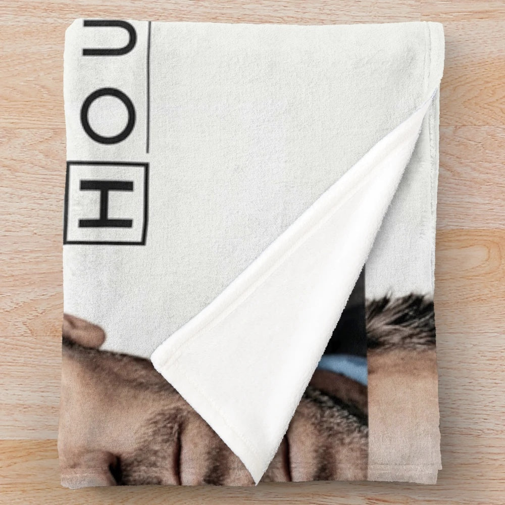 House MD Plush Blanket with Medical Design