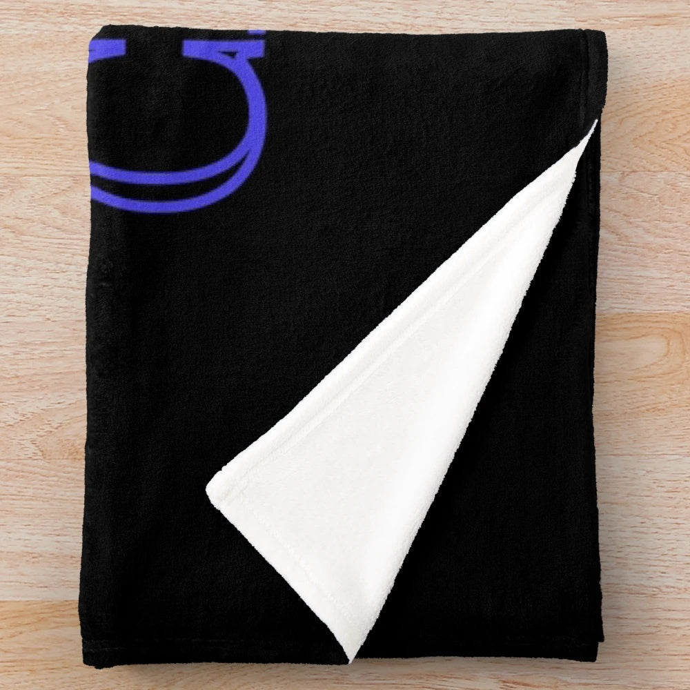 Howl's Moving Castle inspired black and white plush blanket