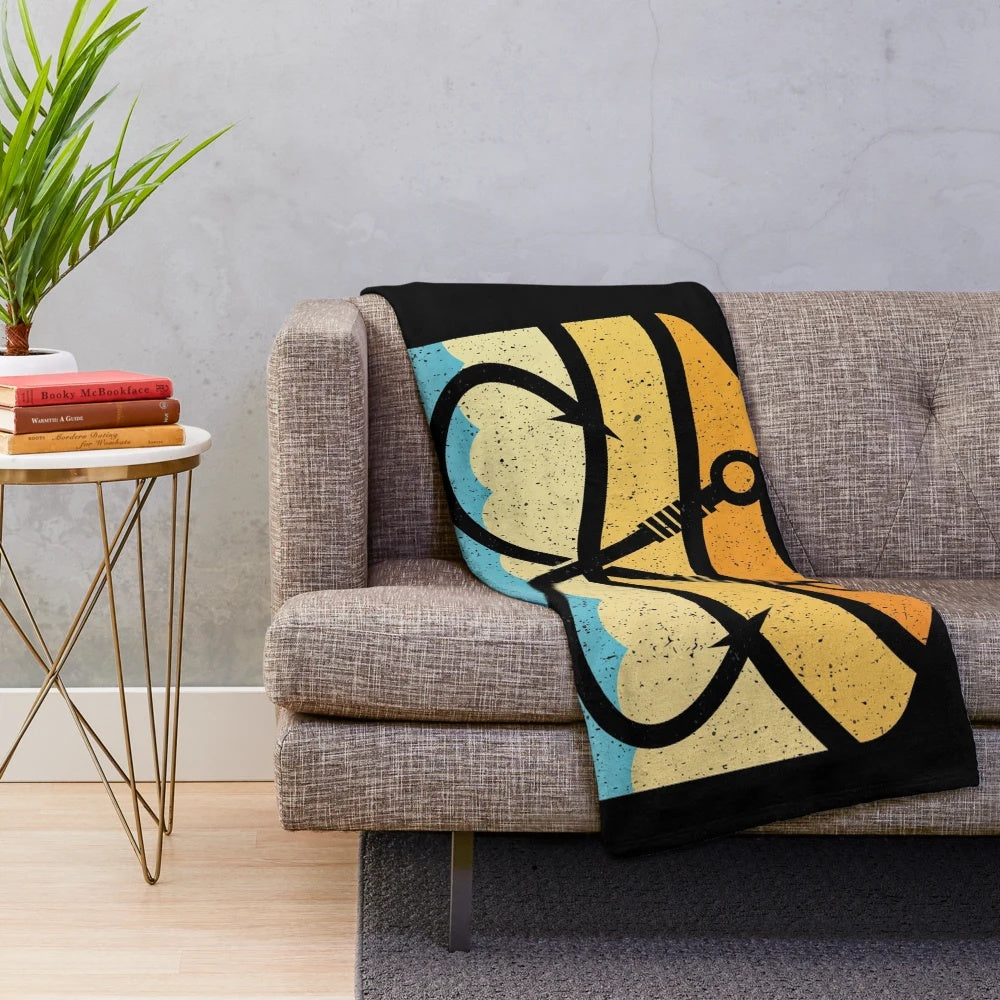 Huk Fishing Plush Blanket with Soft and Comfortable Design