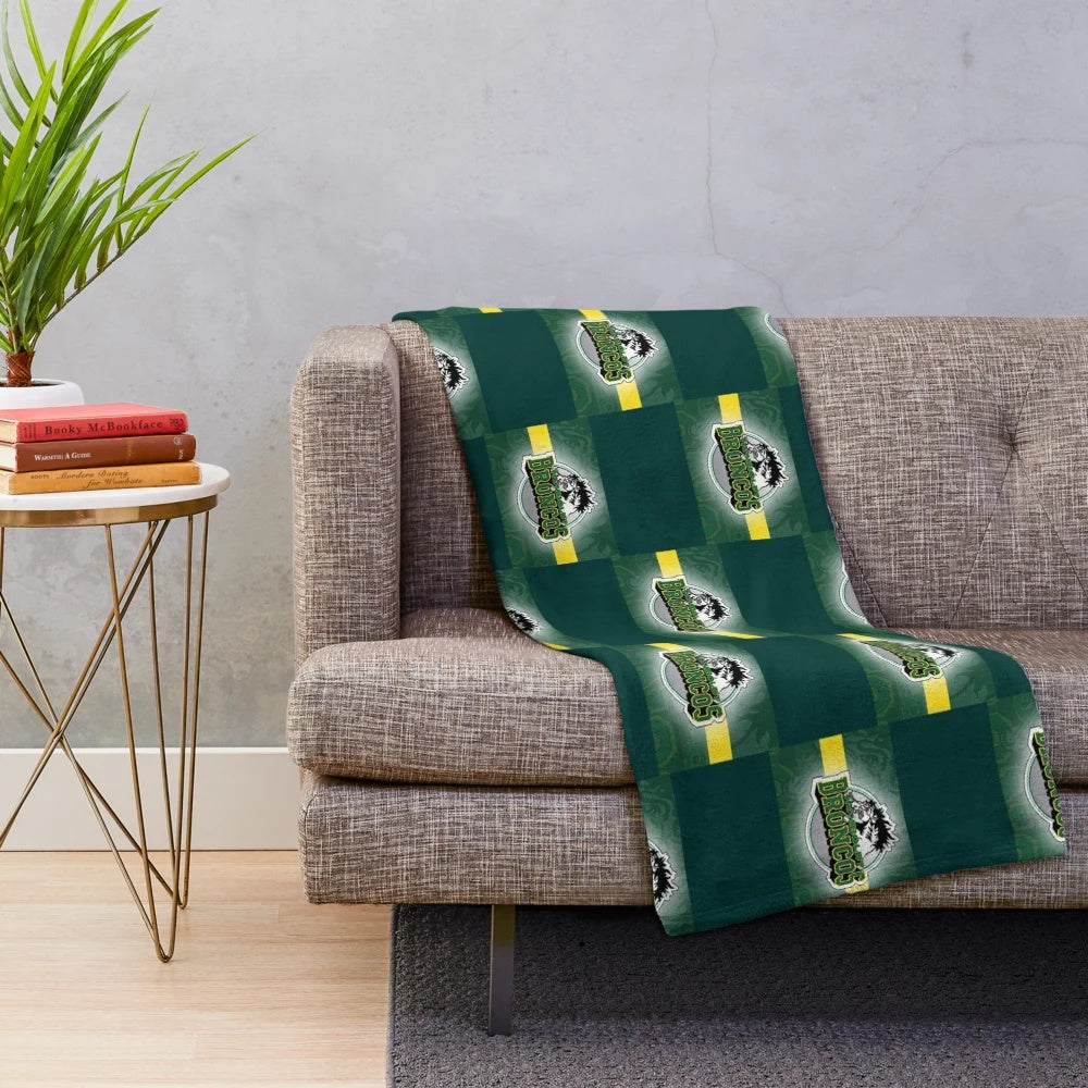 Humboldt Broncos inspired plush blanket