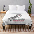 Soft and cuddly husky plush blanket