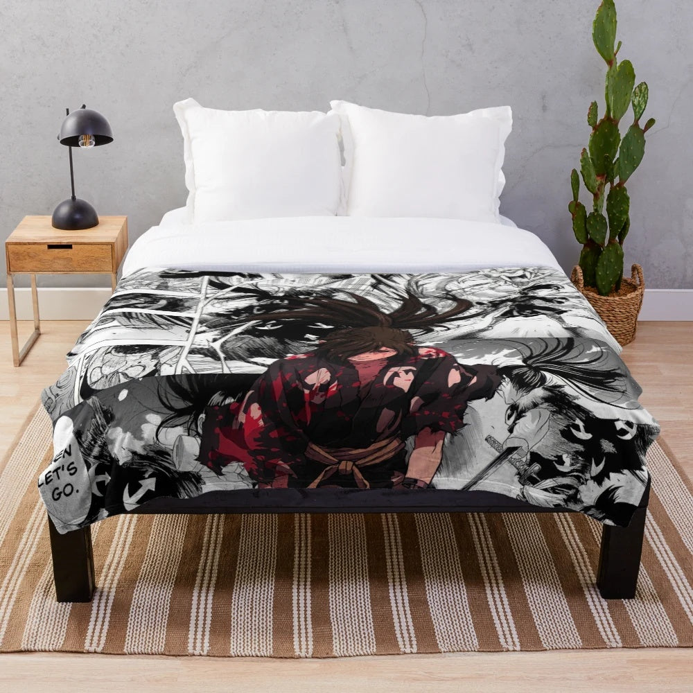 Hyakkimaru Plush Blanket - Soft and Comfortable Anime Inspired Decor