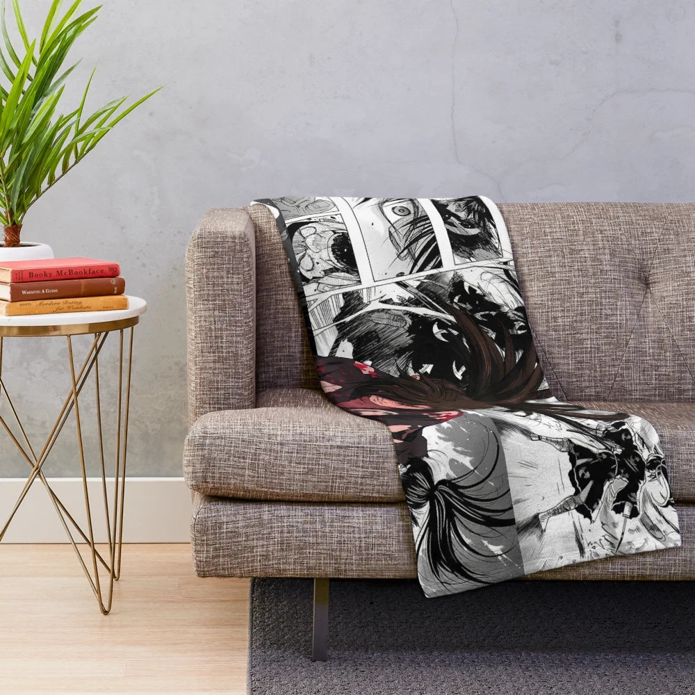 Hyakkimaru Plush Blanket - Soft and Comfortable Anime Inspired Decor