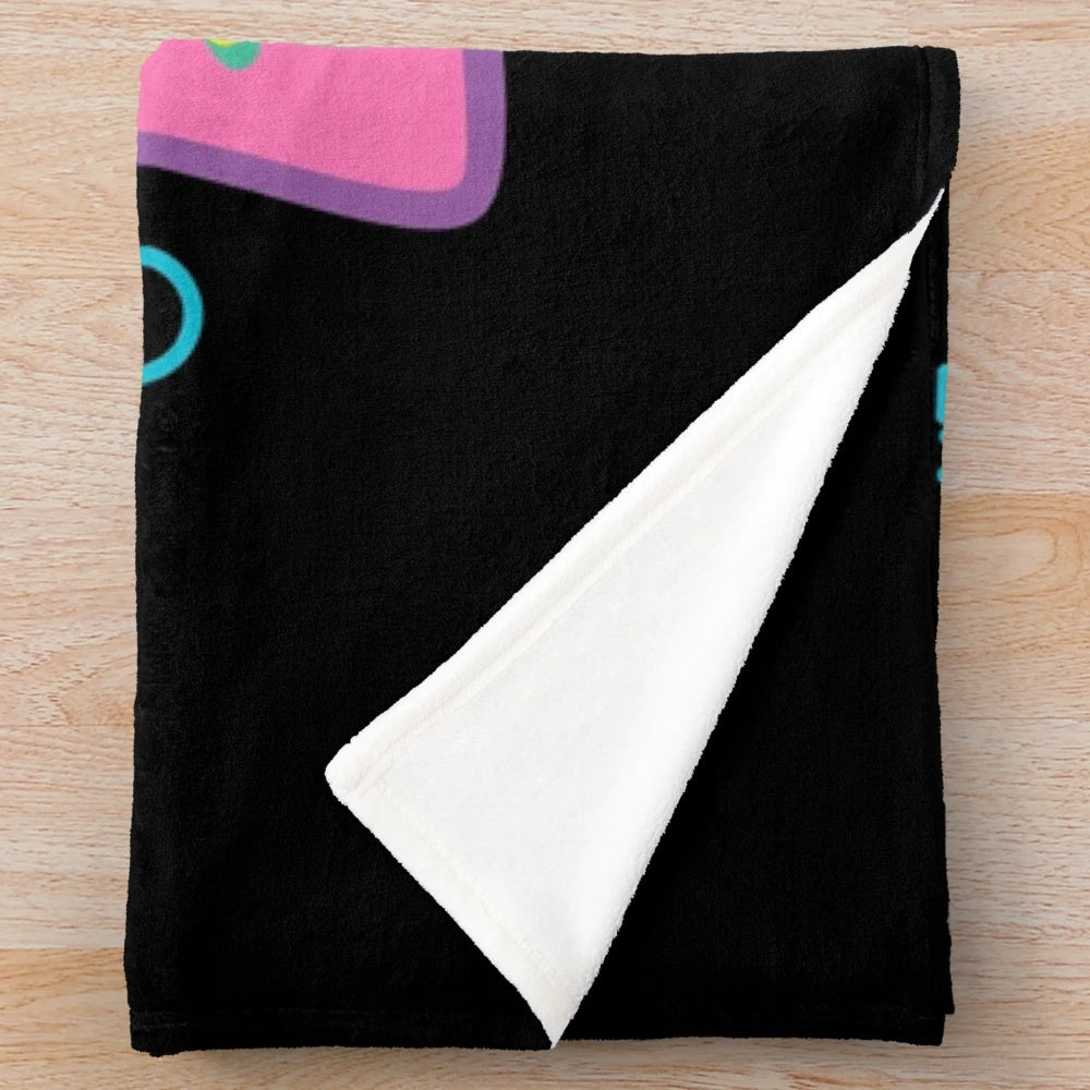 Hype House plush blanket with 90s aesthetic
