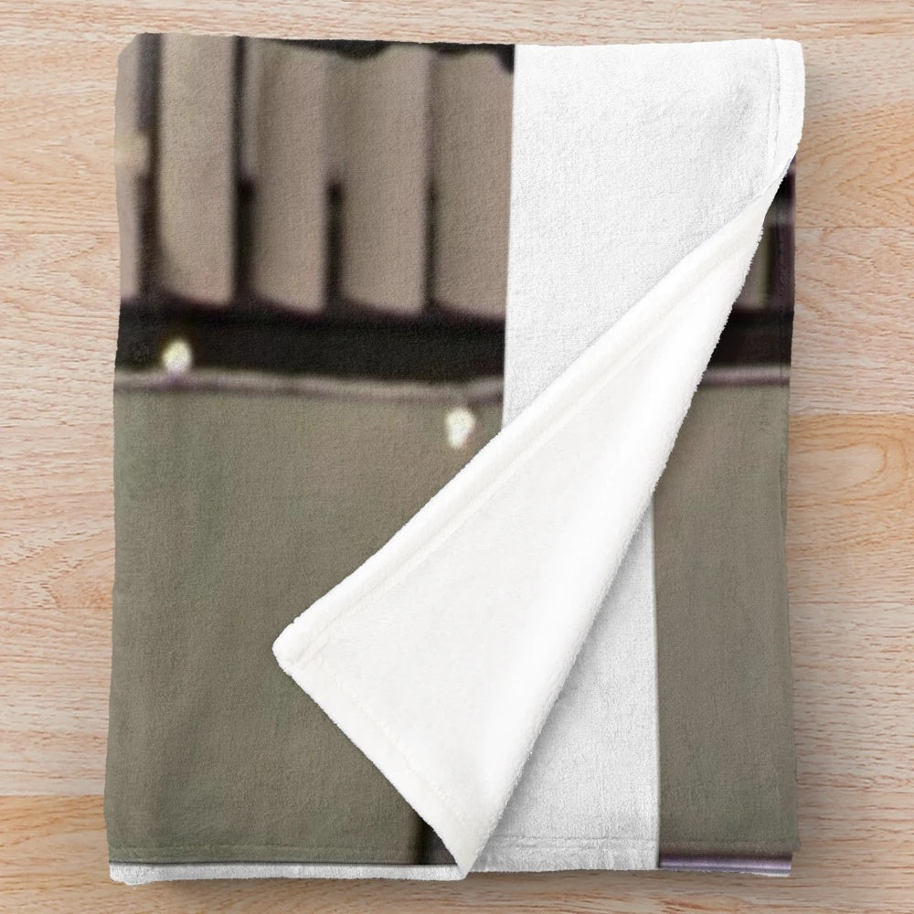 Plush blanket with 'I Am Dead Inside' quote from The Office TV show