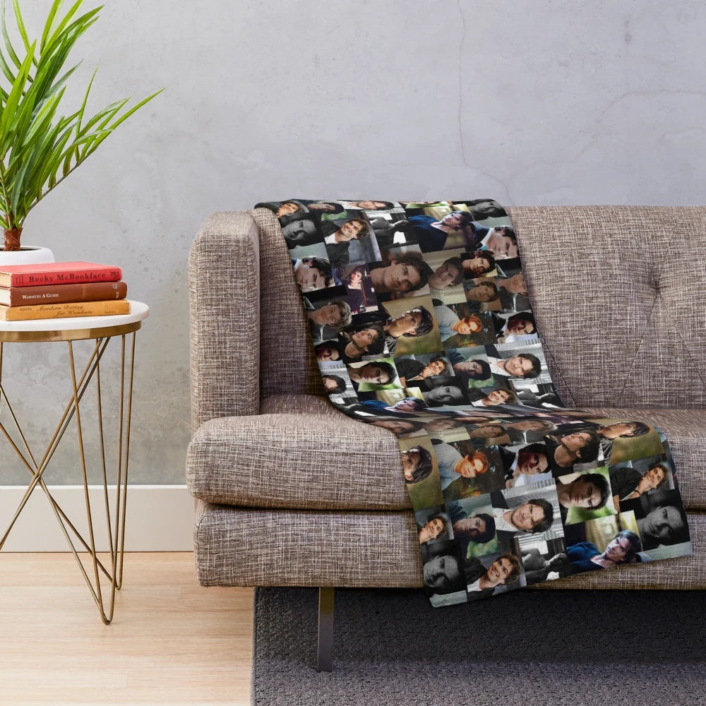 Ian Somerhalder inspired plush blanket