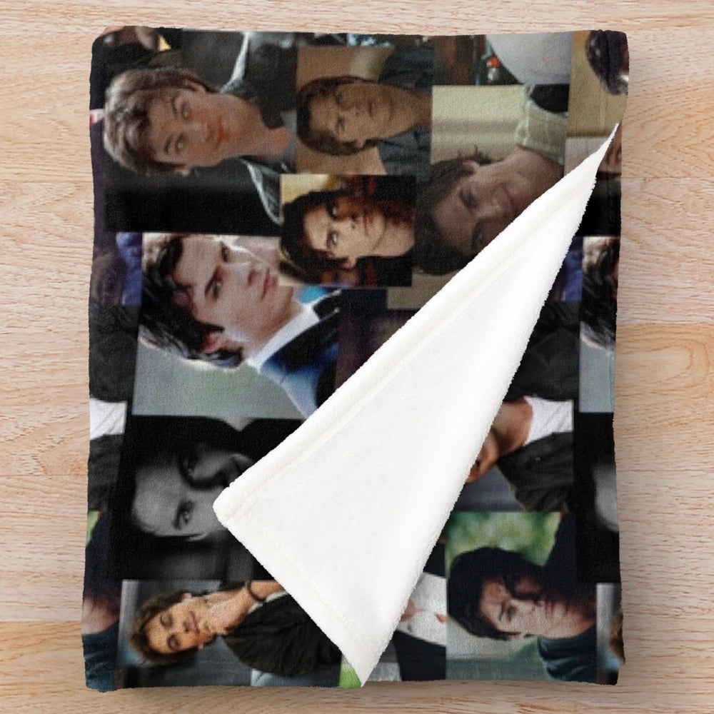 Ian Somerhalder inspired plush blanket