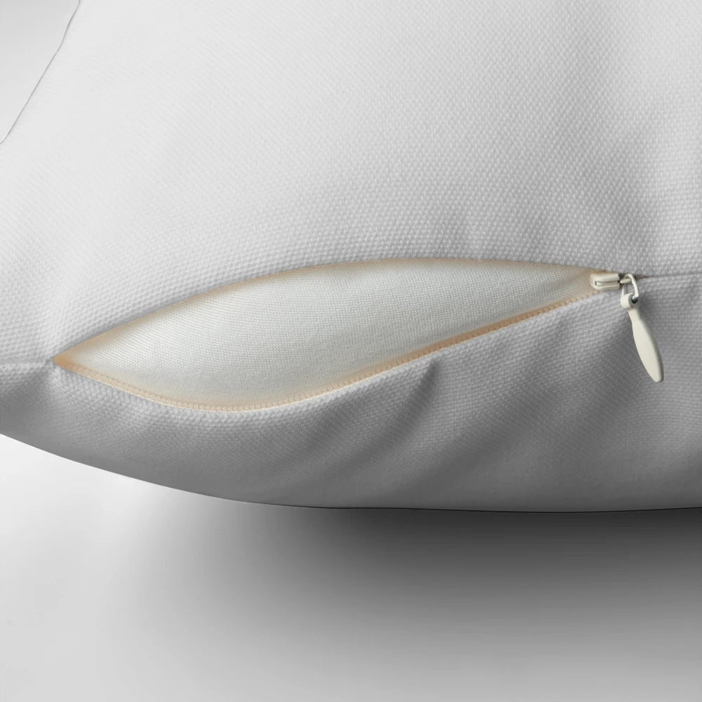 An Ibis-themed pillow featuring the iconic Australian bird, the bin chicken.