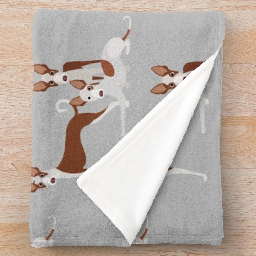 Ibizan Hound dog breed plush blanket