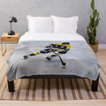 Ice hockey inspired plush blanket
