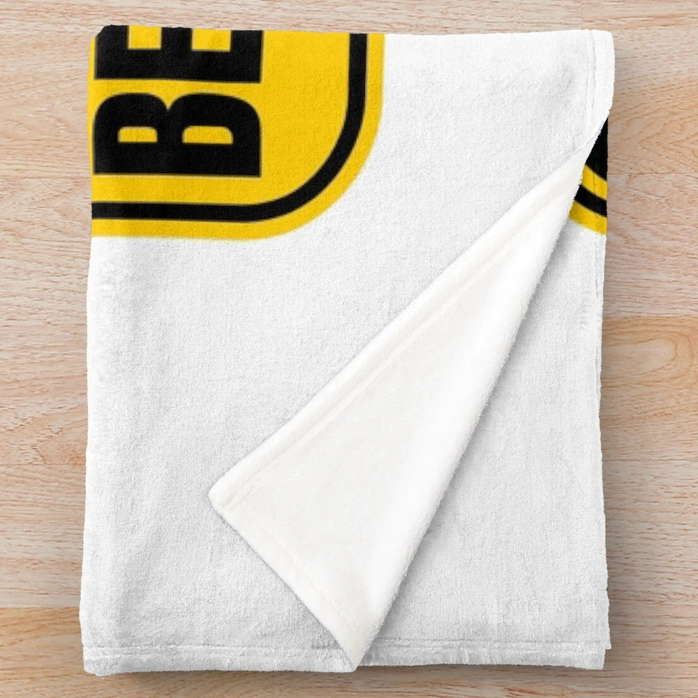 Ice skating plush blanket featuring a skater design