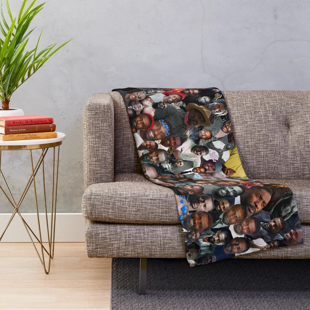 Idris Elba inspired plush blanket