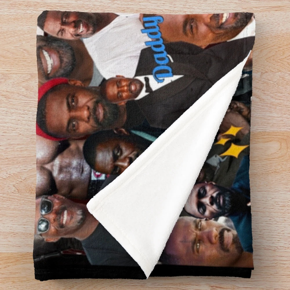 Idris Elba inspired plush blanket