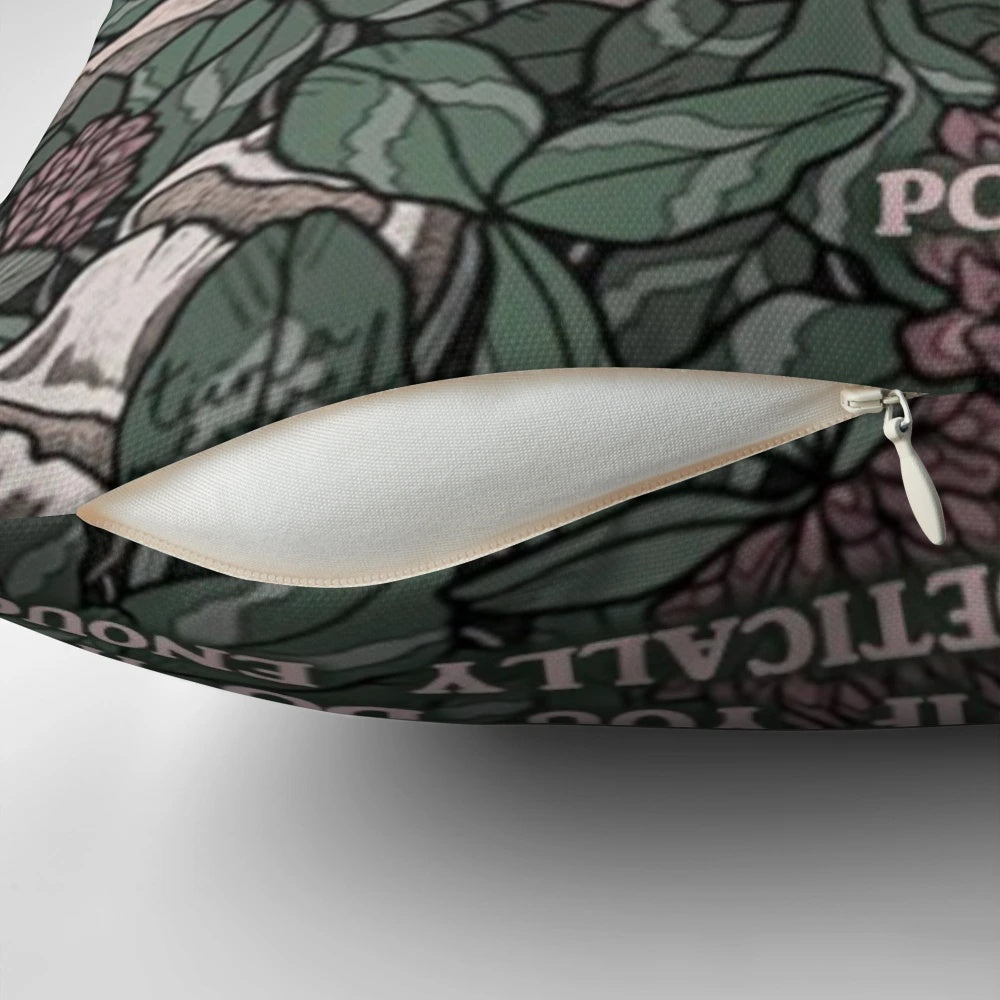 Soft, literary-inspired pillow featuring the title "If We Were Villains