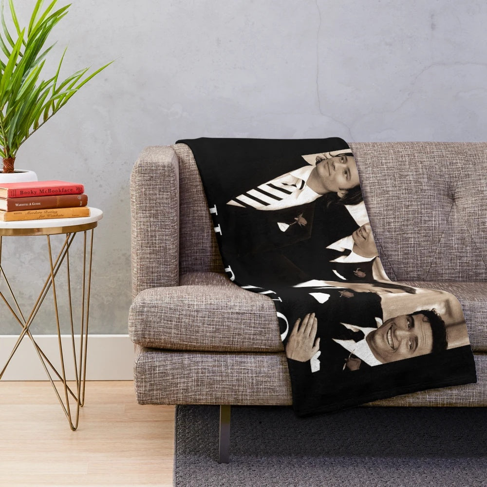 Il Divo inspired plush blanket featuring the group's greatest hits album covers