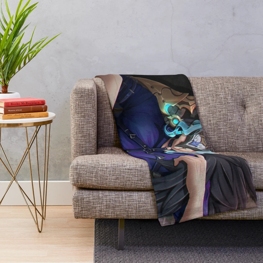 il dottore plush blanket from Genshin Impact