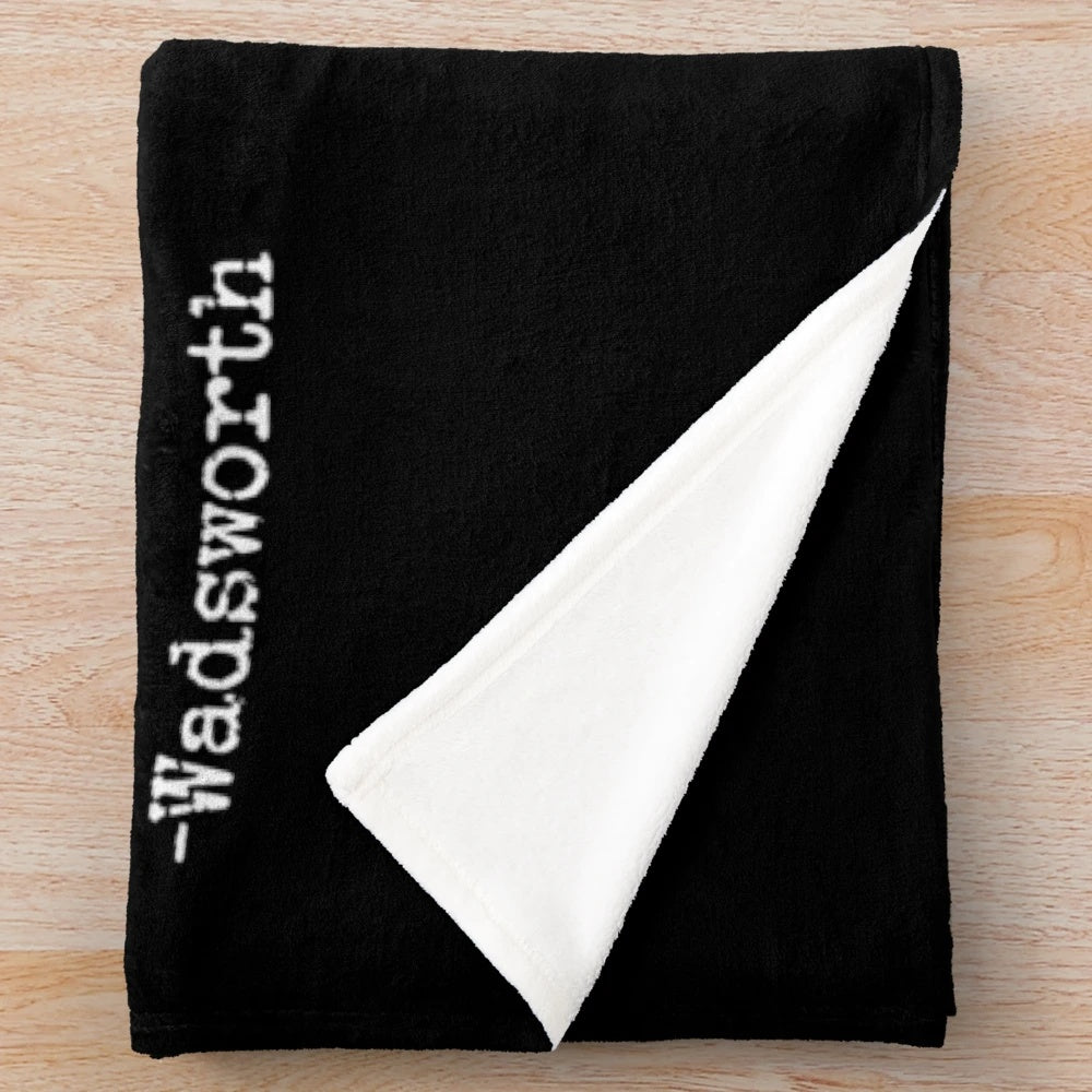 Soft and cozy plush blanket featuring a "I'm Not Shouting" quote from the classic Clue movie